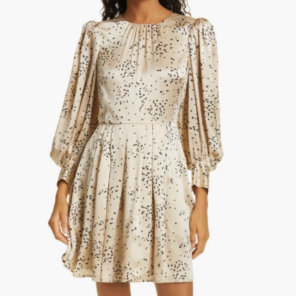 REBECA TAYLOR SCATTERED FLEUD LONG SLEEVE DRESS size 14 Brand new with tags 🏷️